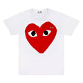 Comme des Garcons PLAY Play Red Heart Emblem T-shirt White