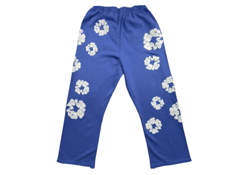 Denim Tears Cotton Wreath Baggy Sweatpants Blue
