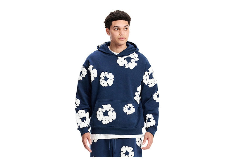 Denim Tears The Cotton Wreath Sweatshirt Navy