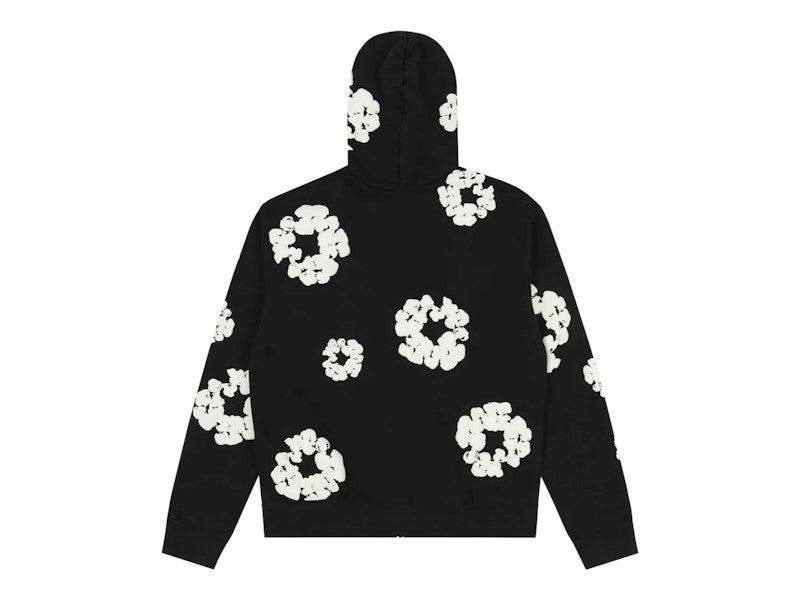Denim Tears Cotton Wreath Zip Hoodie Black