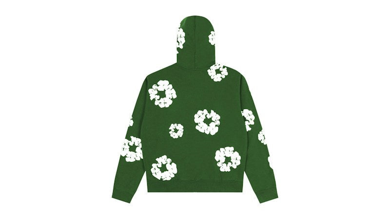 Denim Tears Cotton Wreath Zip Hoodie Green