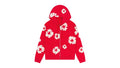 Denim Tears Cotton Wreath Zip Hoodie Red