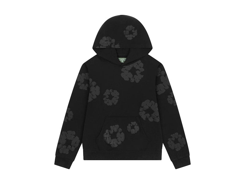 Denim Tears Mono Wreath Hoodie Black