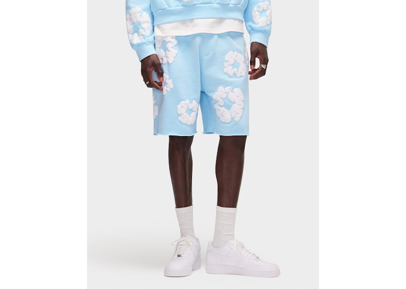 Denim Tears The Cotton Wreath Sweatshorts Powder Blue