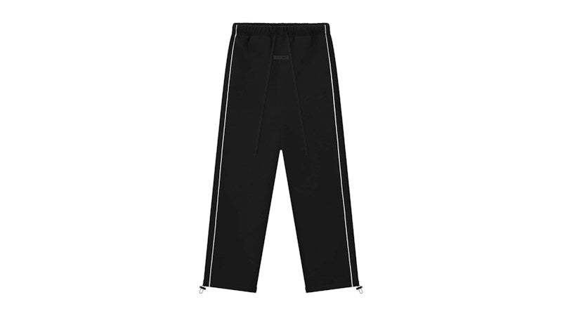 Fear of God Essentials Relaxed Fleece Piping Sweatpant Jet Black/Cloud White