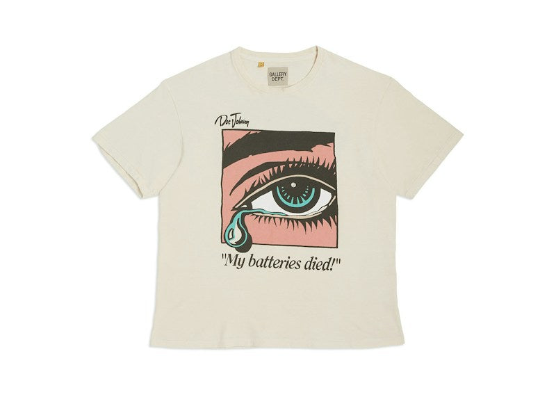 Gallery Dept. Dead Batteries Tee Antique White