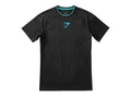 Gymshark Onyx V1 T-Shirt Black/Onyx Grey/Brand Blue