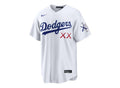 KAWS Nike MLB Stadium Los Angeles Dodgers Jersey White