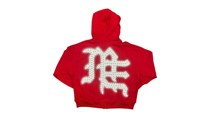 Mixed Emotion End Rhinestone Hoodie