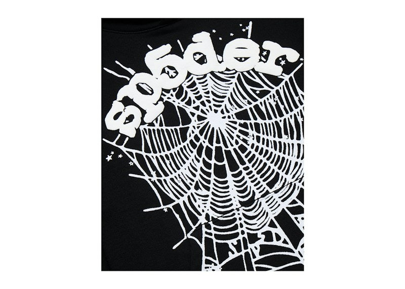 Sp5der OG Web Hoodie Black