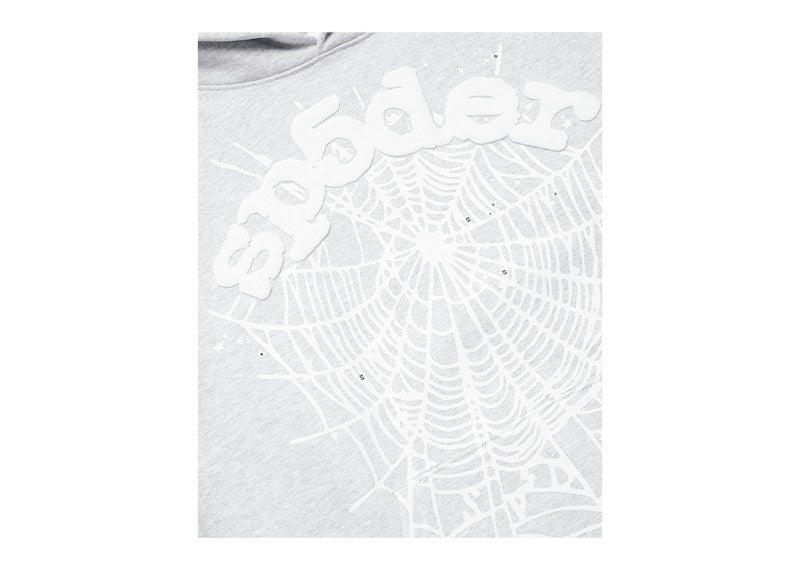 Sp5der OG Web Hoodie Heather Grey