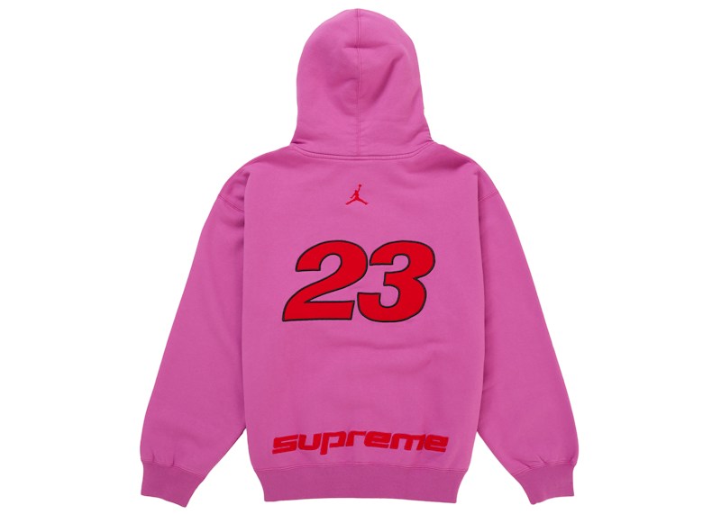 Supreme Jordan Hooded Sweatshirt (SS26) Pink