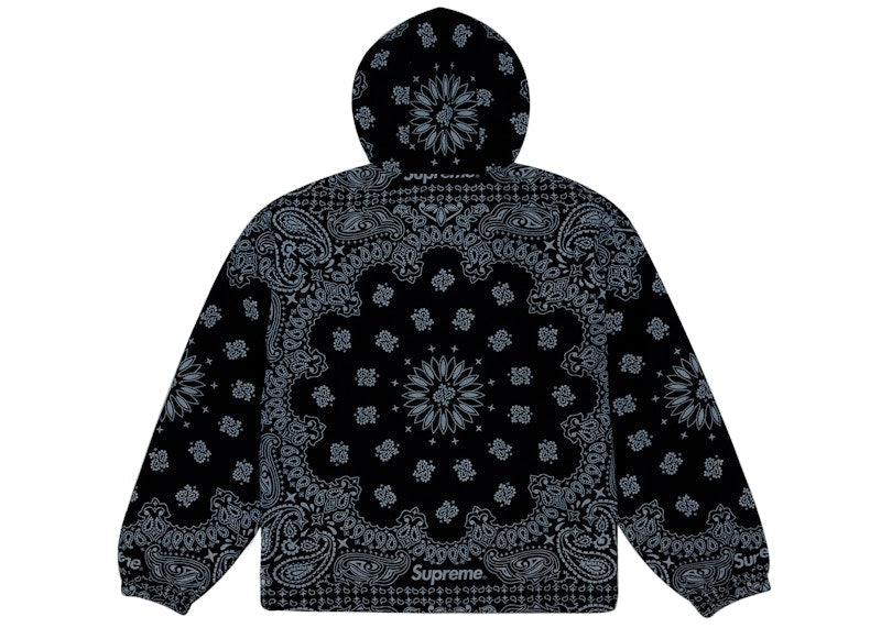 Supreme Reflective Bandana Anorak Black