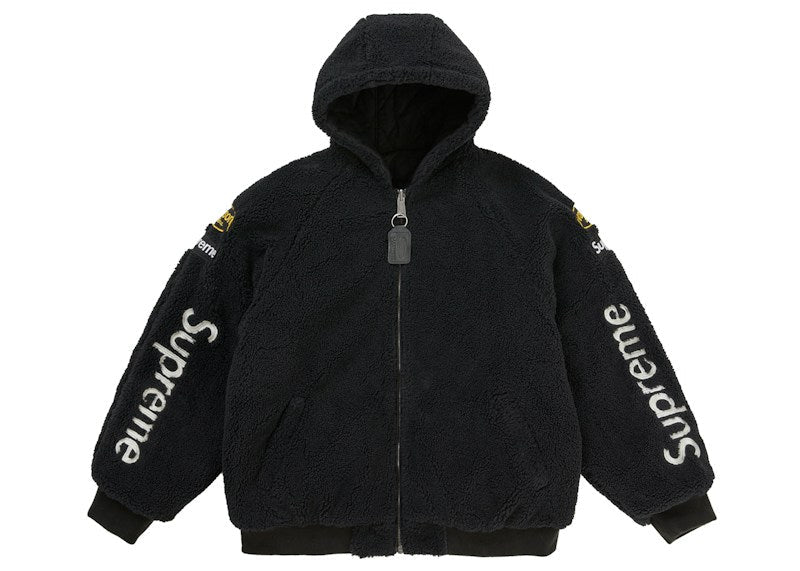 Supreme Vanson Leathers Reversible Quilted Hooded Jacket