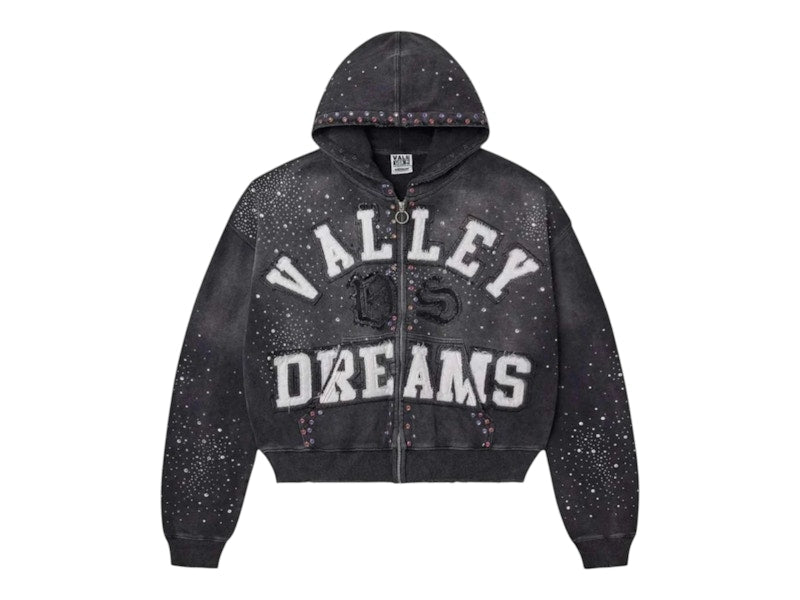 Vale Forever Classico Zip Up Hoodie Black