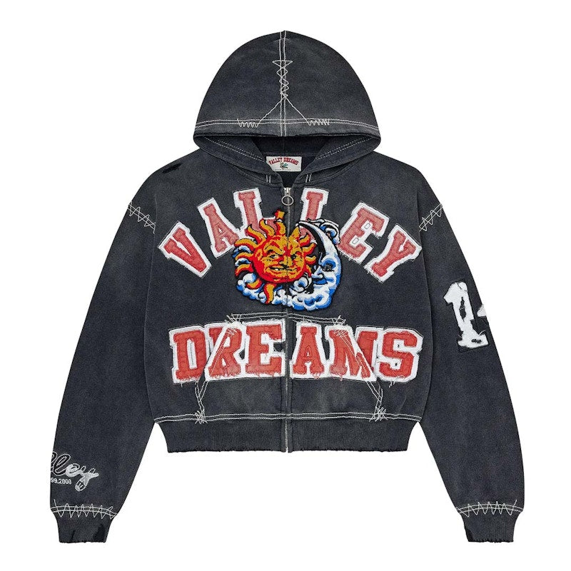 Vale Forever Sunny Zip Up Hoodie Black
